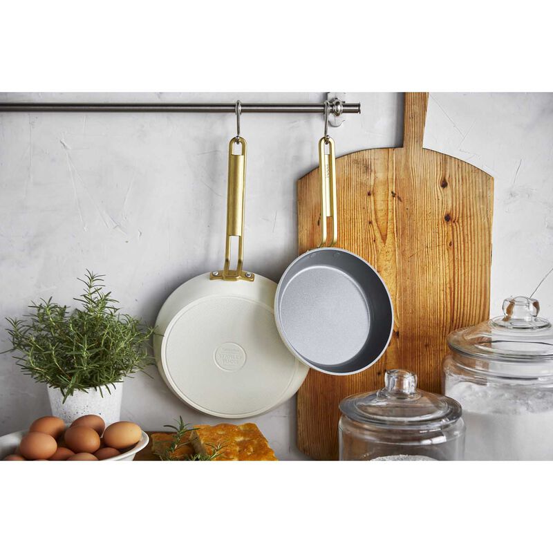 GreenPan Stanley Tucci 2pc Frypan Set - Carrara White image number 2